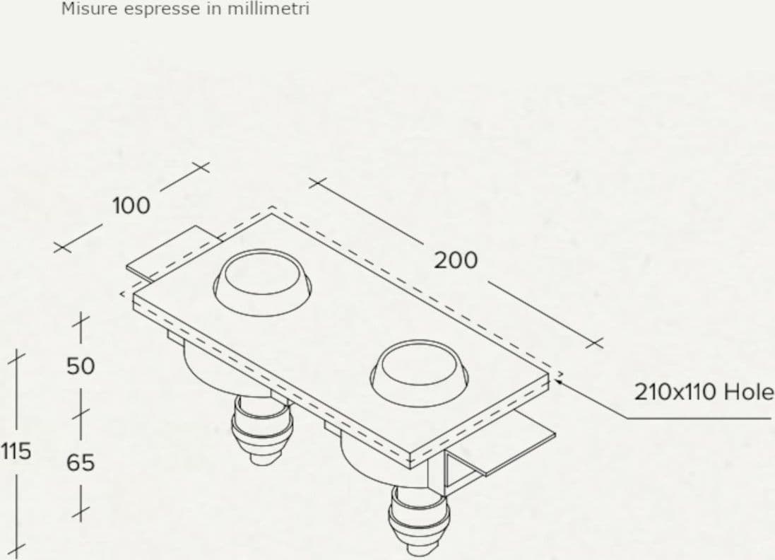Faretto incasso Sforzin Illuminazione LELANTO T357 NERO GU10 LED IP20 moderno gesso lampada soffitto - 5