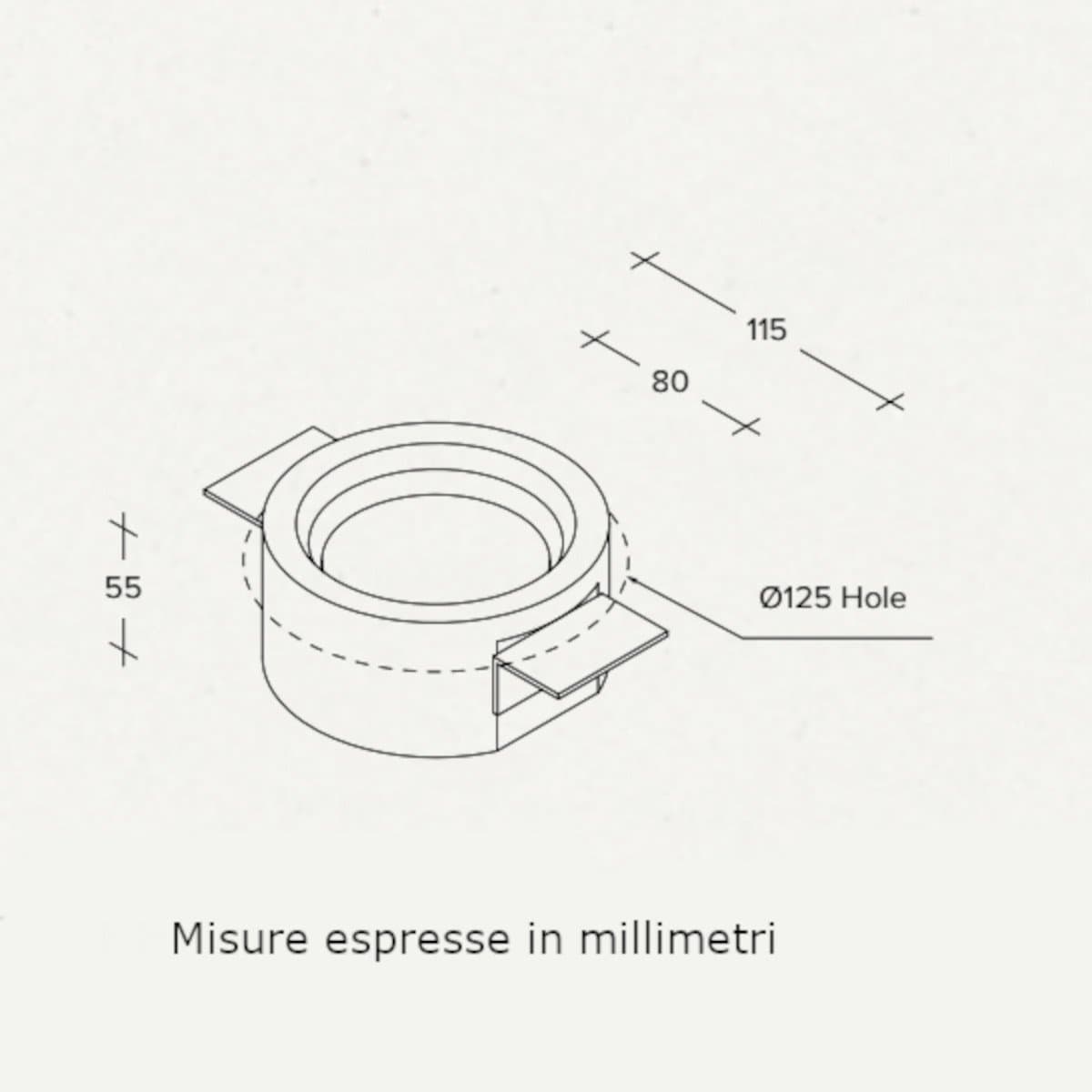 Faretto incasso Sforzin FILIATRA T337 GX53 LED moderno gesso lampada soffitto - 5