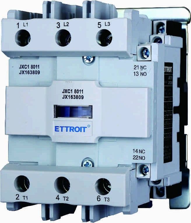 JXC1 Contatt. AC 220V 50/60Hz 3p80A Ue 380V