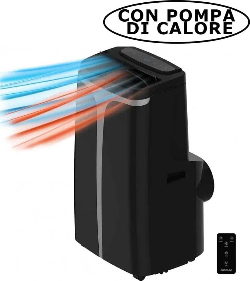 ForceClima 12250 Condizionatore 4 In 1 Portatile 12000 BTU - Riscaldamento, Raffreddamento, Ventilazione, Deumidificazione
