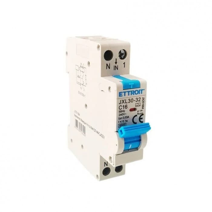 Magnetotermico Differenziale 1P+N 16A 30mA 220V-6KA CLASSE A - 1