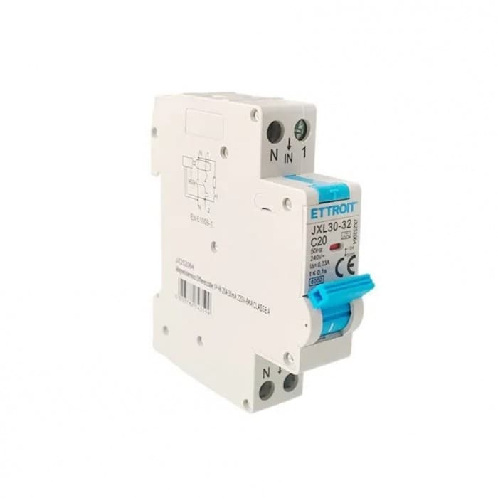 Magnetotermico Differenziale 1P+N 20A 30mA 220V-6KA CLASSE A - 1