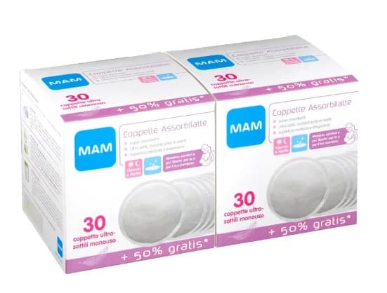 Mam - Coppette assorbilatte 60pz - 1