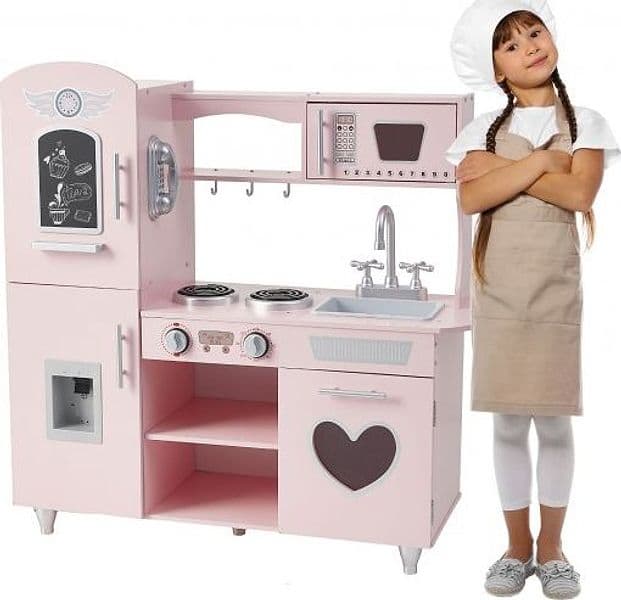 Cucina giocattolo in legno Moni Trade Rosa - 2