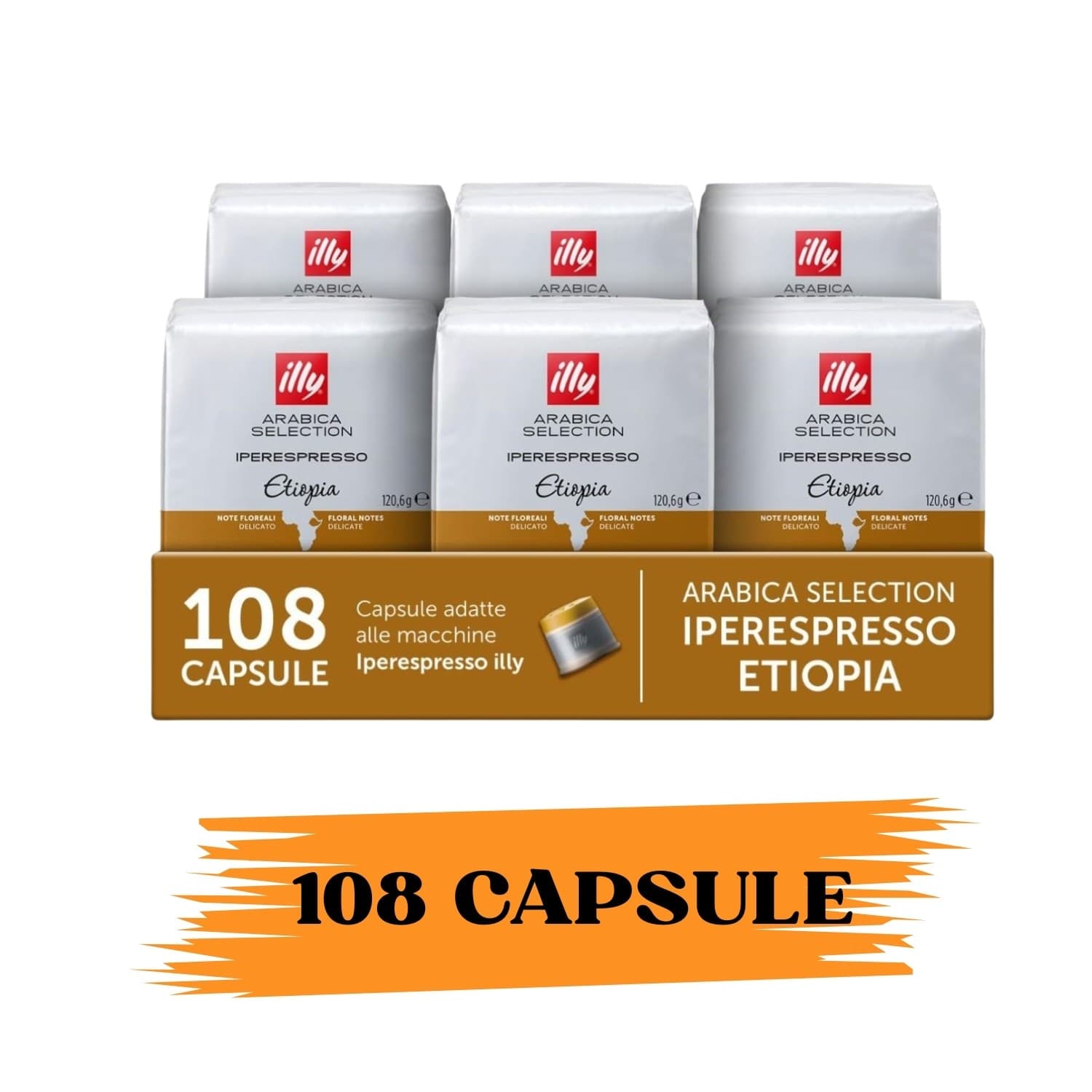 illy Caffe' Capsule Iperespresso Selection Etiopia 108pz - 2