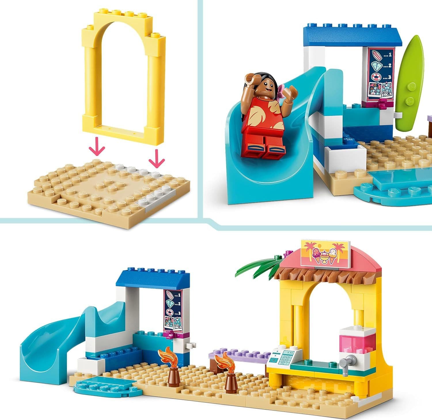 Lego Disney - Divertimento in Spiaggia con Lilo e Stitch 43280 - 3