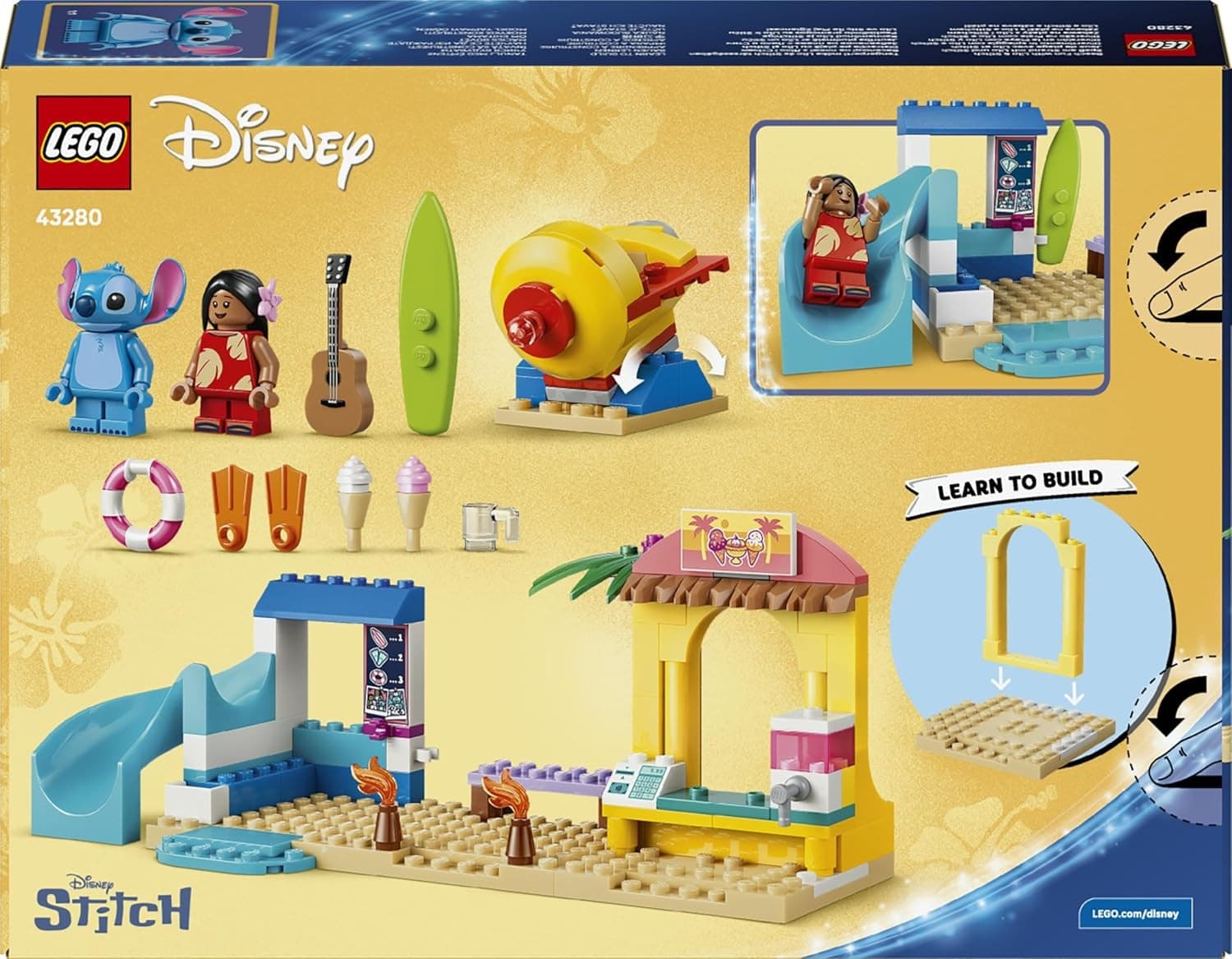 Lego Disney - Divertimento in Spiaggia con Lilo e Stitch 43280 - 5