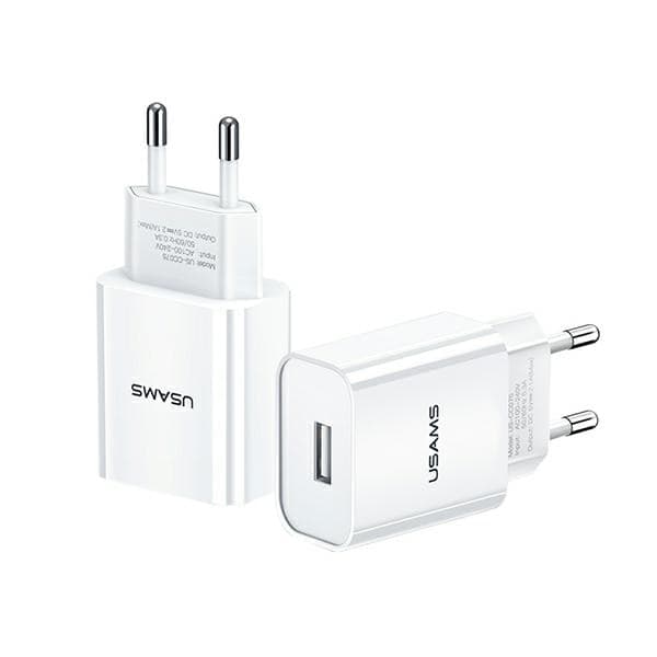 caricabatterie 10,5w usb bianco