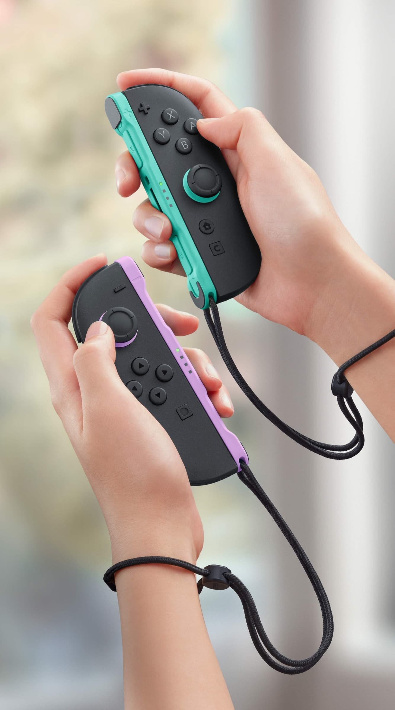 Nintendo Controller Joy-Con 2 viola chiaro / verde chiaro - 5