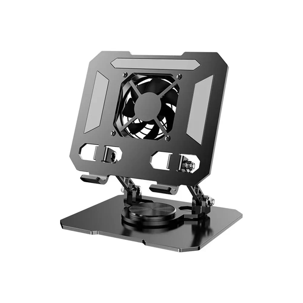 SUPPORTO REGOLABILE PER SMARTPHONE TABLET CON VENTOLA RAFFREDDAMENTO ROTAZIONE 360° Q-ZJ268 - 2