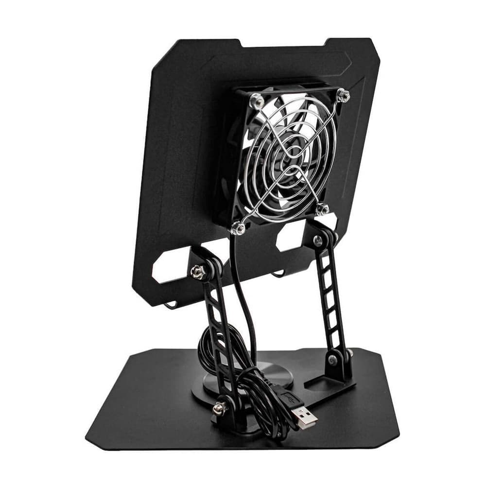 SUPPORTO REGOLABILE PER SMARTPHONE TABLET CON VENTOLA RAFFREDDAMENTO ROTAZIONE 360° Q-ZJ268 - 9