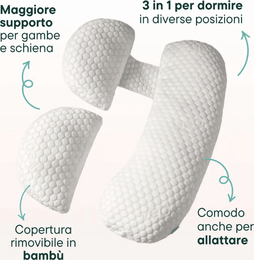Cuscino Gravidanza Veo con supporto Ergonomico - 2