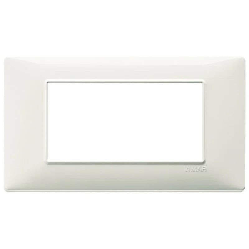 Vimar Plana Placca 4 Moduli Avorio 14654.02 - Tecnopolimero Resistente, Design Elegante - 2