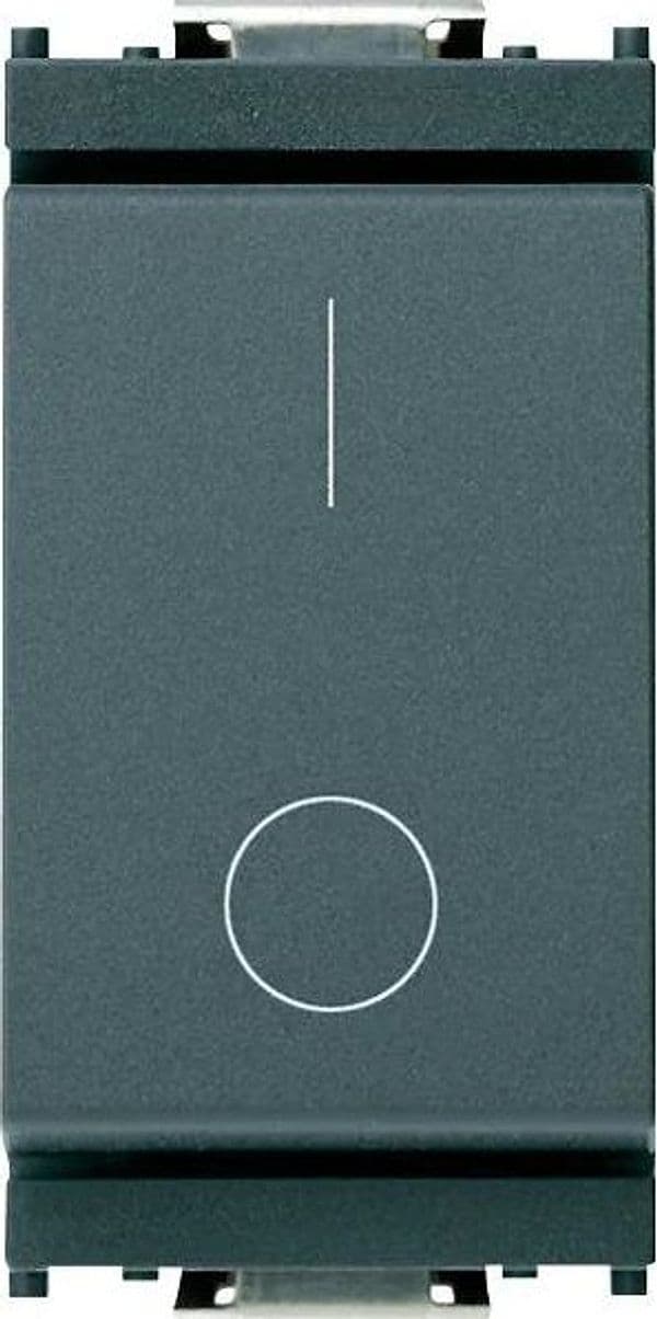 Interruttore VIMAR 2P 16AX Grigio - SKU 16016, Design Elegante, Facile Installazione, 250V - 2