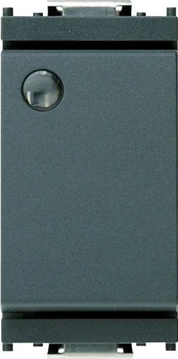 VIMAR Deviatore 1P 16AX Luminoso Grigio Mod. 16025 - 200W, Design Moderno, Facile Installazione - 2