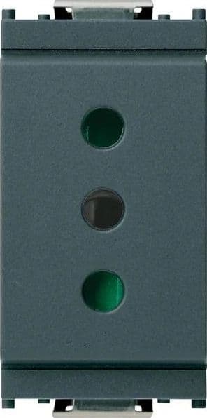 VIMAR Presa 2P+T 10A P11 Grigio - 16201, Sicura e Affidabile per Domestico e Professionale - 2