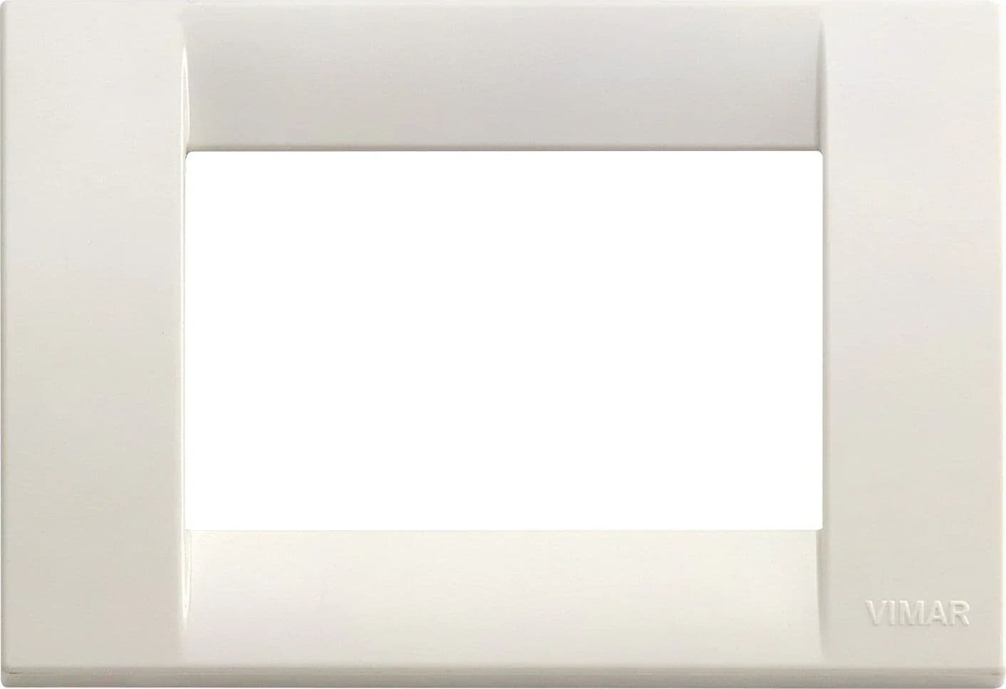VIMAR Placca Classica 3M Bianco Idea - Codice SKU 16743.04, Design Elegante e Facile Installazione - 2