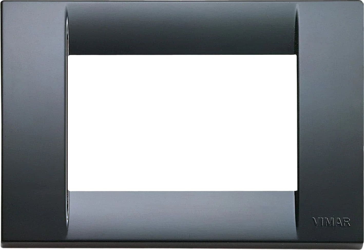 VIMAR Placca Classica 3M Grigio Grafite - SKU 16743.15, Design Elegante, Tecnopolimero Resistente - 2