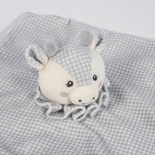 Doudou Mucca Pasito a Pasito Little Bloom Grigio - 4