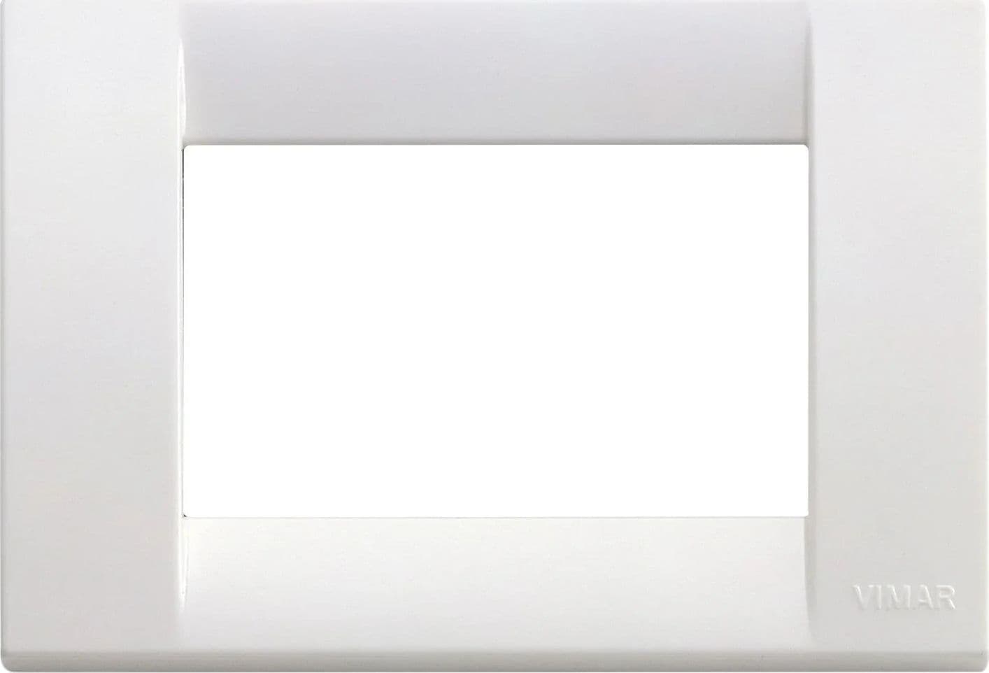VIMAR Placca Rondò 3M Bianco Brillante 16763.01 - Design Elegante, Facile Installazione, Resistente - 2