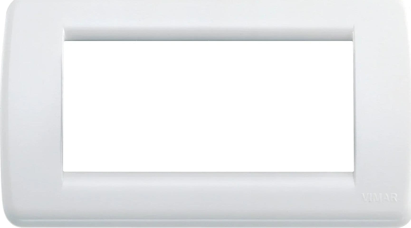 VIMAR Placca Rondò 4M Bianco Brillante - Codice SKU 16764.01, Design Elegante e Funzionale - 2