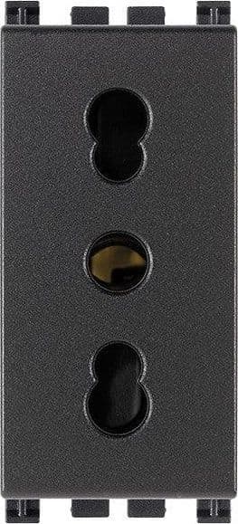 Presa VIMAR 2P+T 16A P17/11 Grigio - Sicura e Affidabile - SKU 19203 - 2