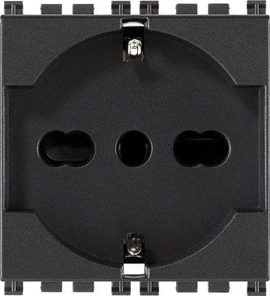 Presa VIMAR 2P+T 16A Universale Grigio - SKU 19210, Sicurezza e Qualità per Casa e Ufficio - 2
