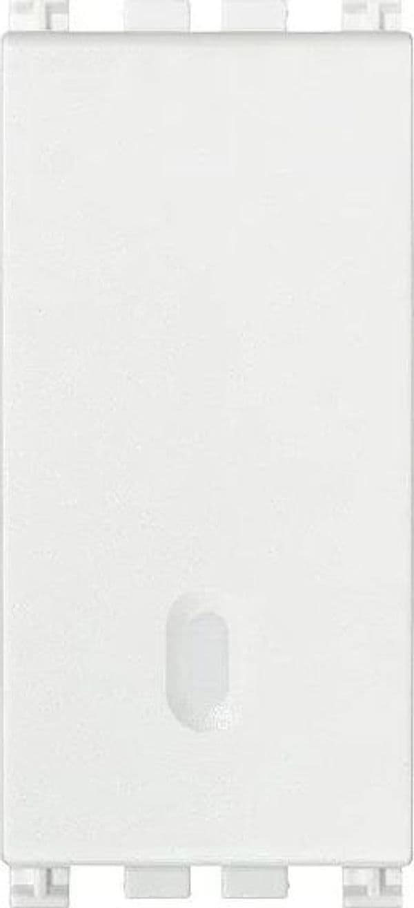 Invertitore 1P 16AX Bianco VIMAR 19013.B - Facile Installazione, Tasto Sostituibile, Illuminabilità Dimerabile
