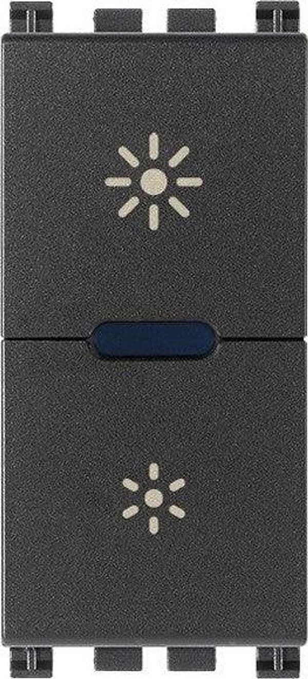 Dimmer MASTER VIMAR 230V Universale Grigio - Codice SKU: 19135.1, Controllo Luminosità per LED, CFL e Incandescenza - 2