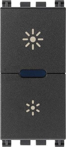 Dimmer MASTER VIMAR 230V Universale Grigio - Codice SKU: 19135.1, Controllo Luminosità per LED, CFL e Incandescenza - 2