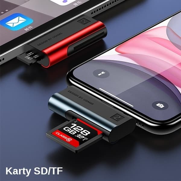 lettore usams lightning micro sd