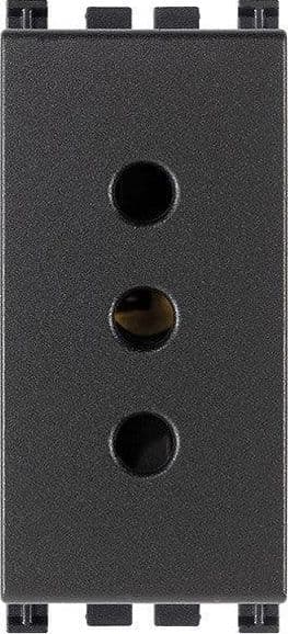 Presa VIMAR 2P+T 10A P11 Grigio - Codice SKU 19201, Design Moderno & Sicurezza SICURY - 2