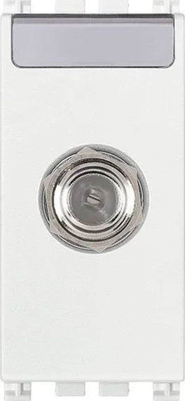 Presa Coassiale Femmina Tipo F VIMAR 19318.B - Design Elegante Bianco, 2400 MHz, Facile Installazione - 2