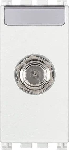 Presa Coassiale Femmina Tipo F VIMAR 19318.B - Design Elegante Bianco, 2400 MHz, Facile Installazione - 2