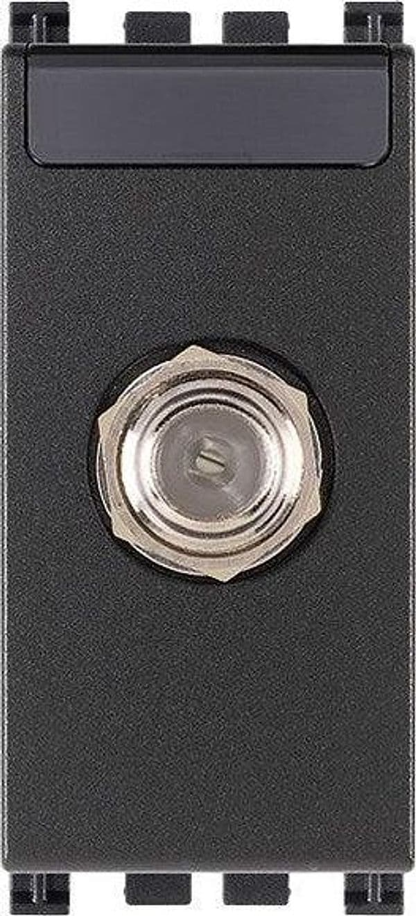 Presa Coassiale Tipo F Femmina Grigia VIMAR - Codice SKU 19318 - Alta Frequenza fino a 2400 MHz - 2