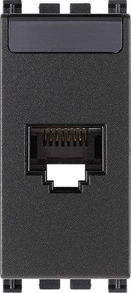 Presa RJ45 Netsafe Cat5e UTP Grigio VIMAR - Codice SKU 19339.11, Installazione Facile e Alta Qualità - 2