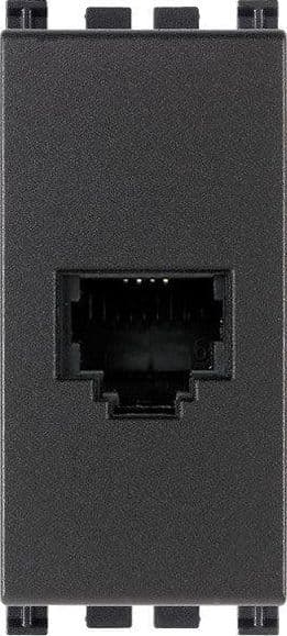 VIMAR Presa RJ11 6/4 Grigio - 19320, Connessione Affidabile e Facile Installazione con Morsetti a Vite - 2