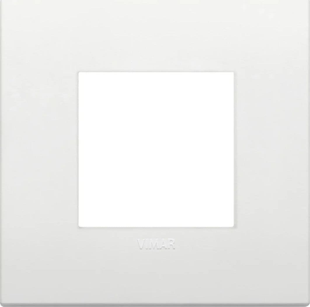 Placca VIMAR Classic 2M Bianco 19642.74 - Design Elegante, Tecnopolimero Resistente, Facile Installazione - 2