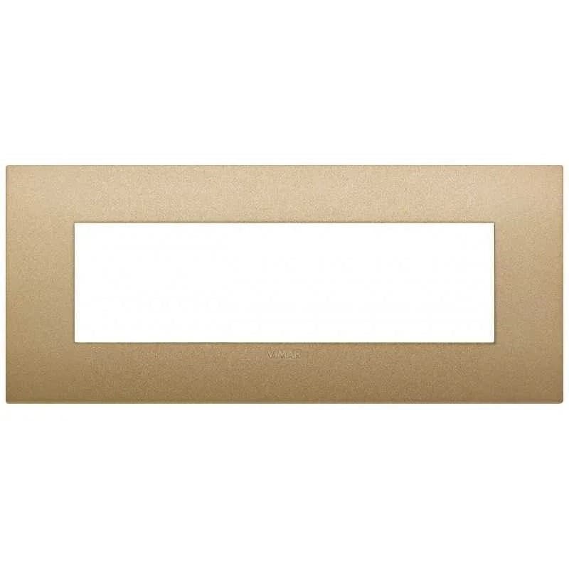VIMAR Placca Classic 7M Oro Matt - Design Elegante, Materiale Resistente, SKU 19657.78 - 2