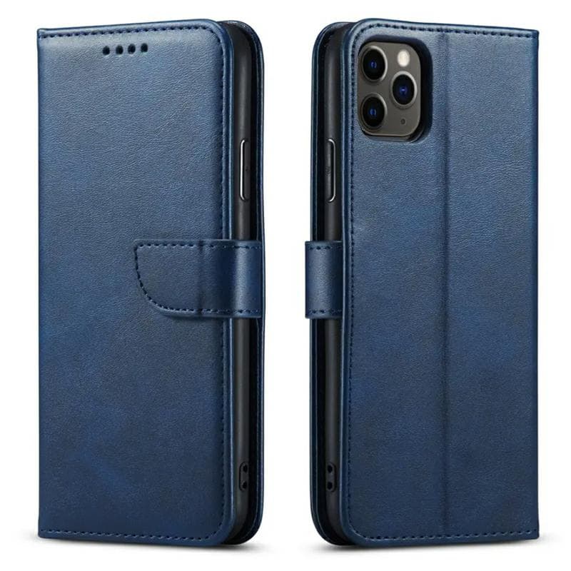 custodia a libro samsung S24 ultra con porta carte di credito chiusura magnetica blu