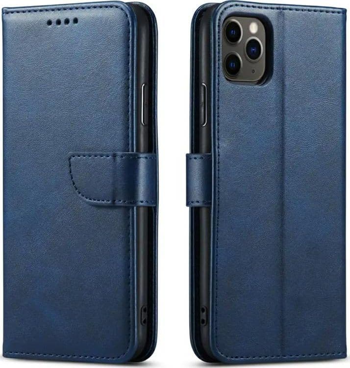 custodia a libro samsung S24 ultra con porta carte di credito chiusura magnetica blu
