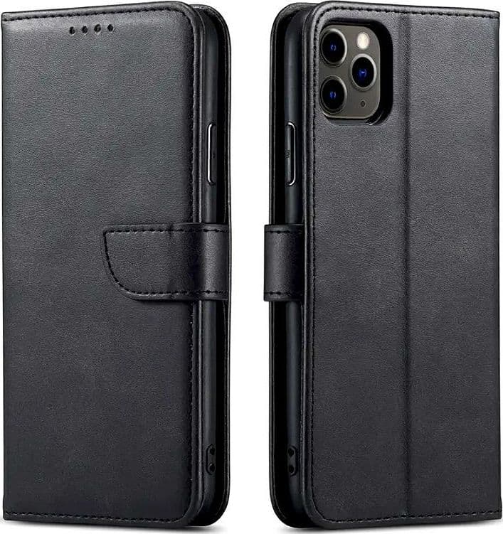 custodia a libro samsung S24 ultra con porta carte di credito chiusura magnetica nera