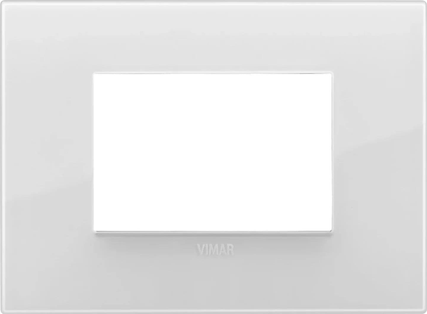 VIMAR Placca Classic 3M Reflex Ghiaccio 19653.66 - Tecnopolimero Resistente, Design Elegante - 2