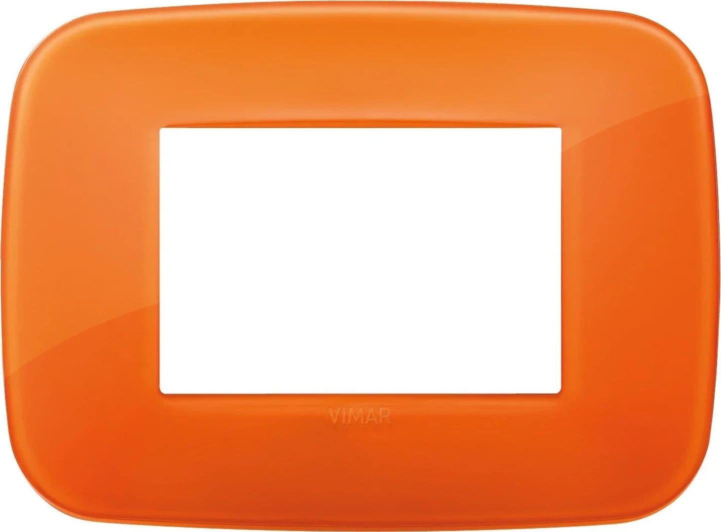 VIMAR Placca Round 3M Reflex Orange, Resistente in Tecnopolimero - SKU 19683.63 - 2