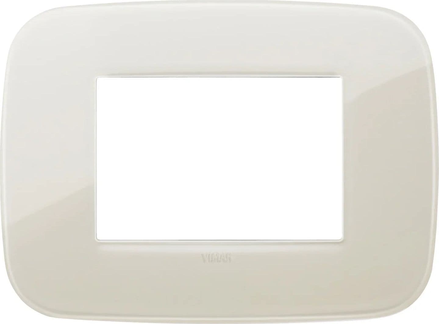 VIMAR Placca Round 3M Reflex Avorio, SKU 19683.67 | Design Elegante e Resistente per Ambienti Moderni - 2
