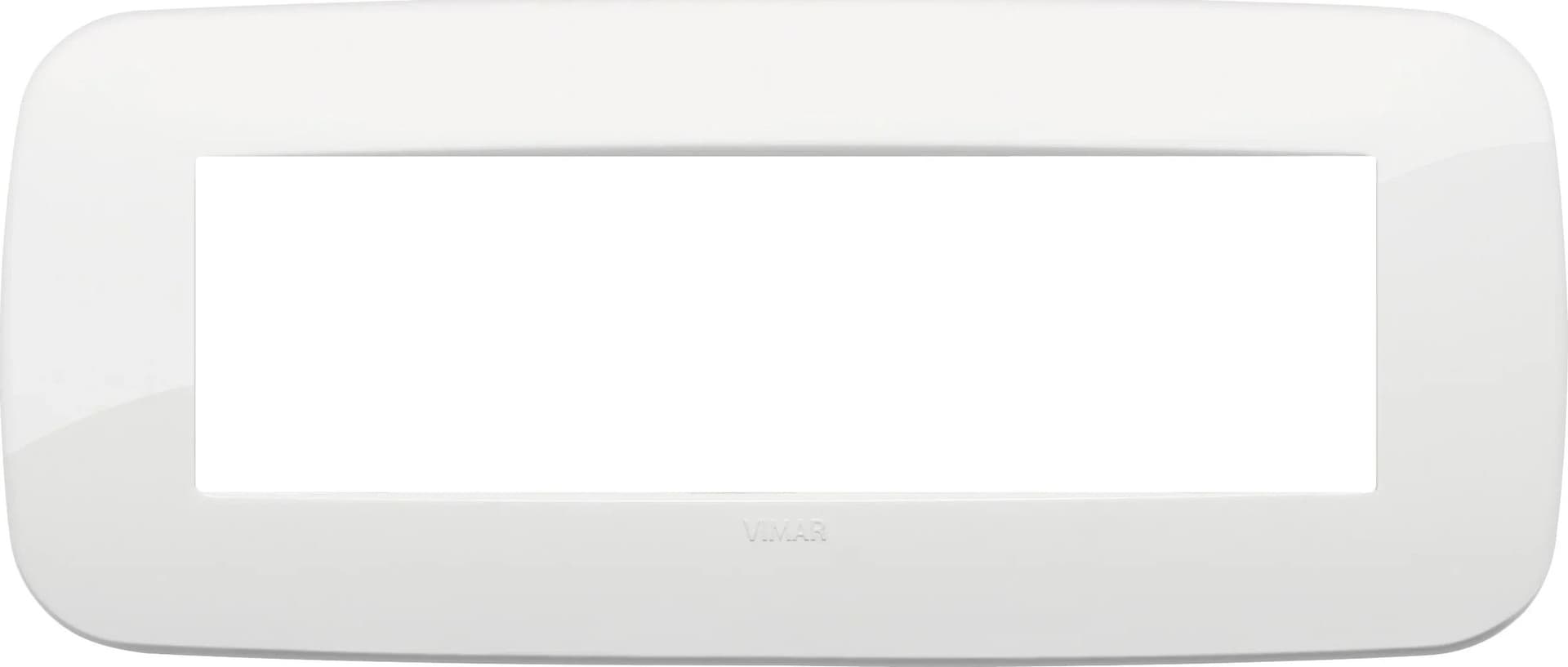 VIMAR Placca Round 7M Bianco 19687.84 - Tecnopolimero Resistente, Design Elegante e Funzionale - 2