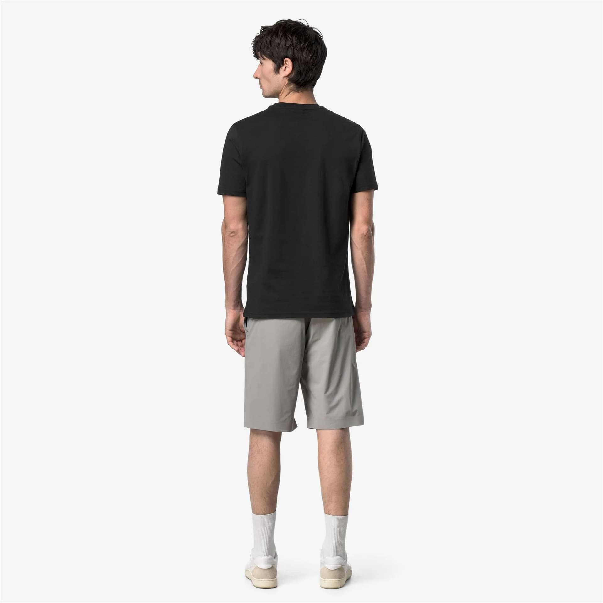 K-way T-shirt uomo Odom Jersey Micro Lettering Slim K81489W - 5
