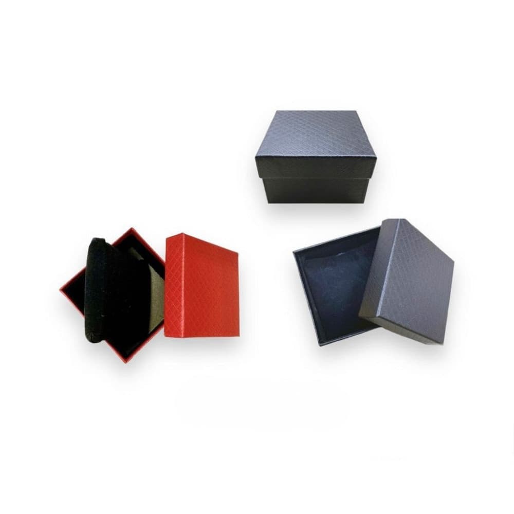 Scatola regalo rigida 9x9x5 cm elegante per gioielli e piccoli oggetti