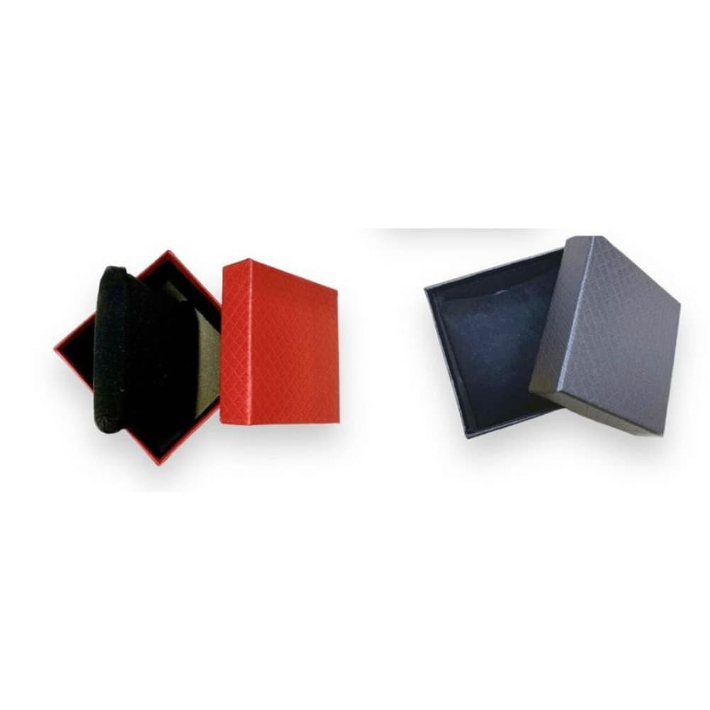 Scatola regalo rigida 9x9x5 cm elegante per gioielli e piccoli oggetti - 4