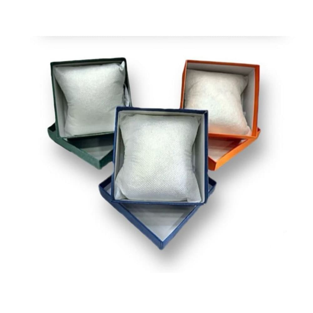 Scatola porta orologio rigida con cuscino interno elegante confezione regalo - 3